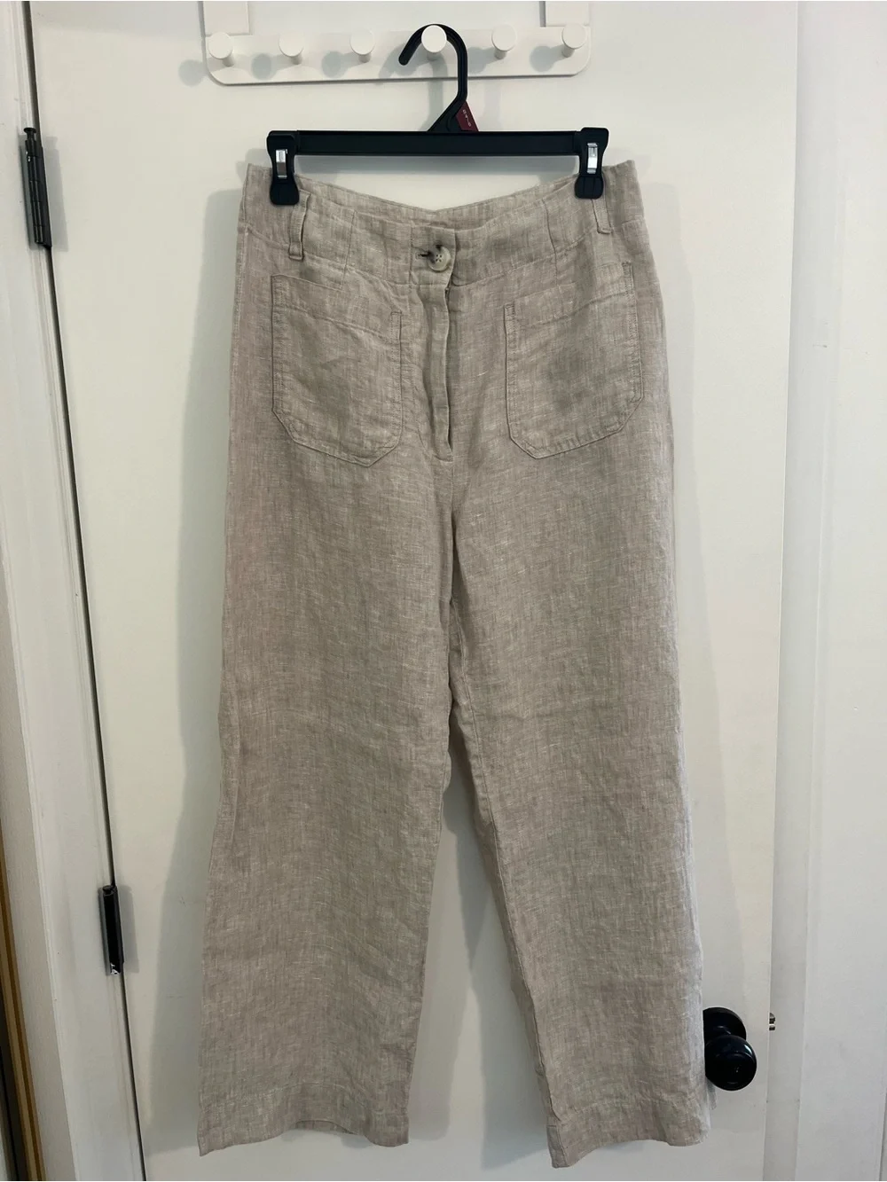 Women’s Quince 100% European Linen Patch Pocket Linen Pants - Flax - Size 6